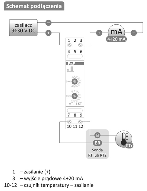 AT-1I-KT schemat podłączenia